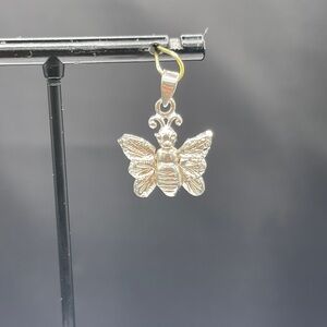 Handmade Solid Sterling Silver Rotating Butterfly Pendant